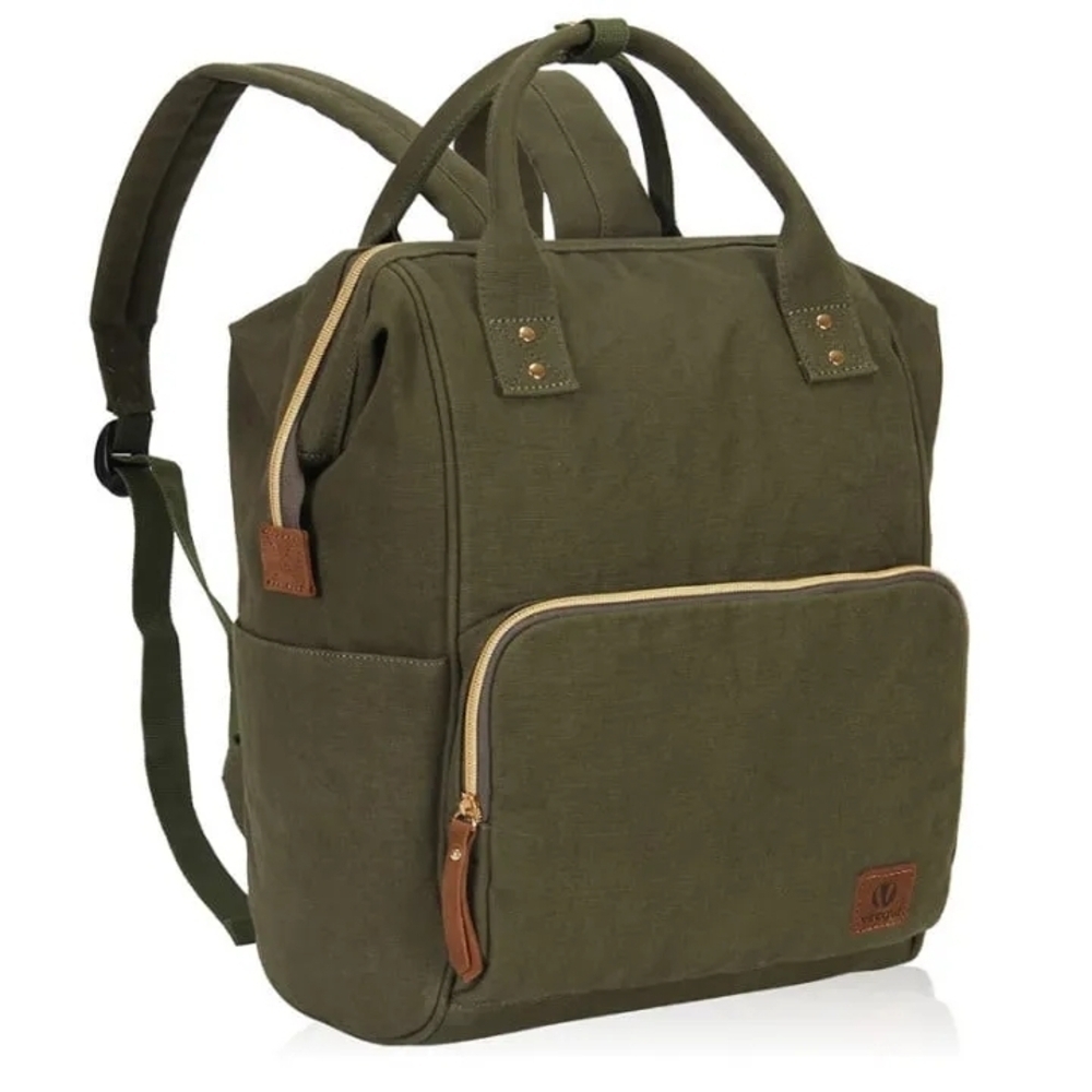 Veegul Army Green Stylish Multipurpose Single Pocket Backpack Handbag Medium